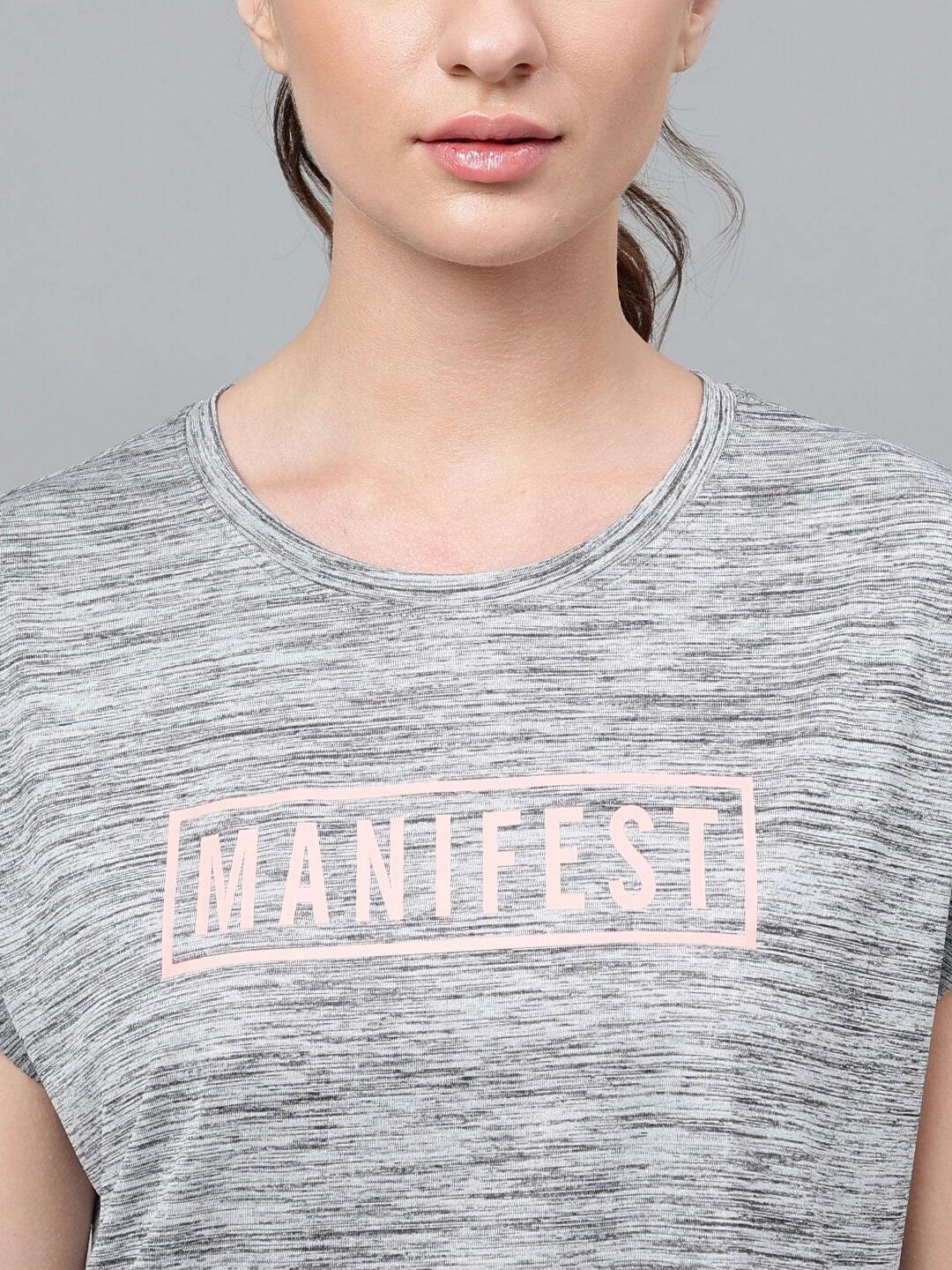 MKH Typography Printed Extended Sleeves Dri-FIT Relaxed Fit Sports T-shirt
