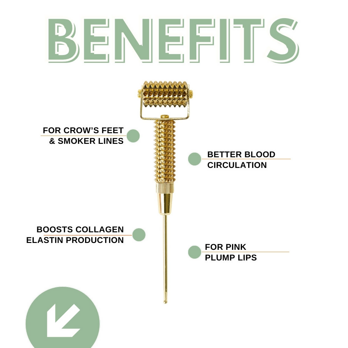 House of Beauty Gold Collagen Roller