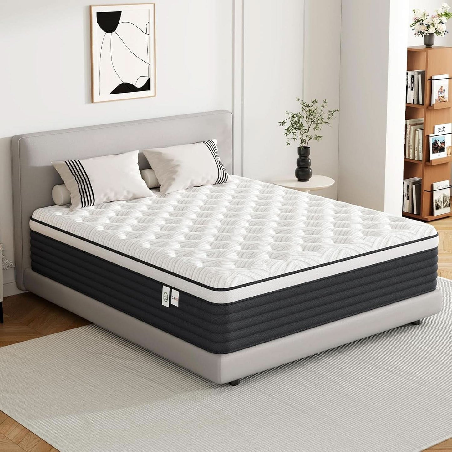 Twin Pressure Relief Memory Foam Hybrid Mattress Pocketed