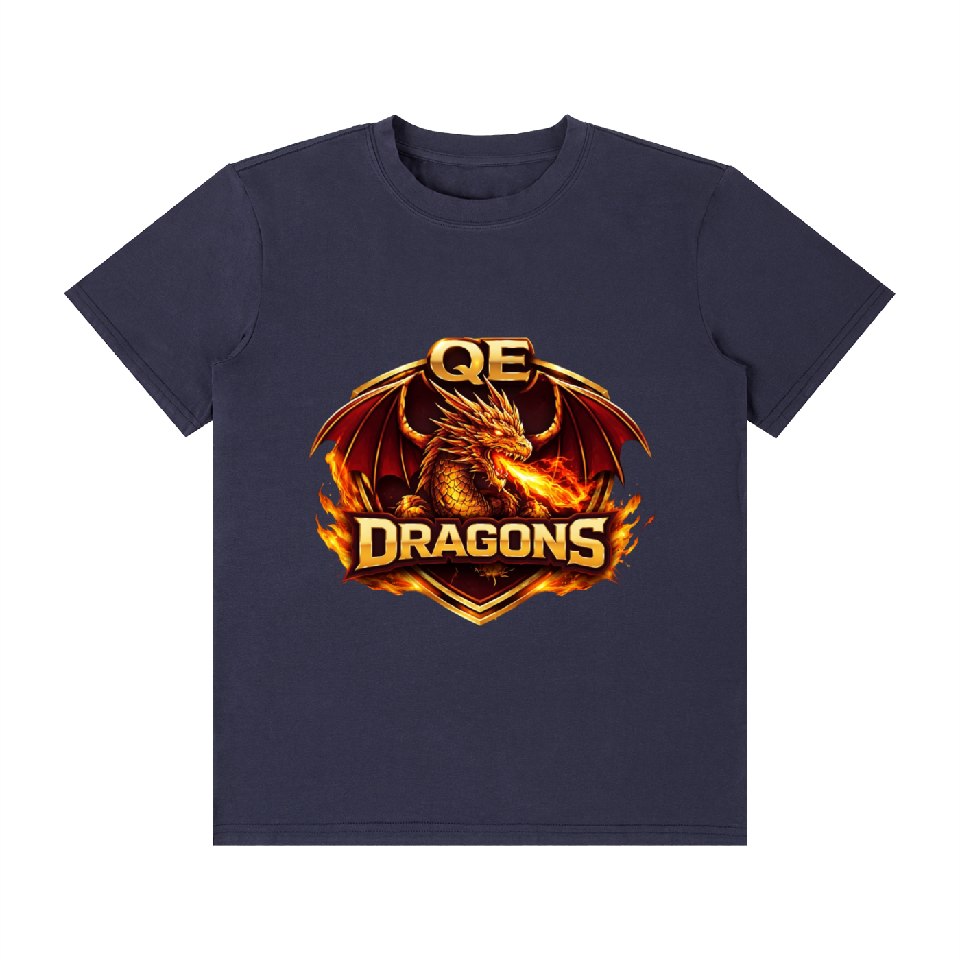 QE Dragons Unisex Classic Crew Neck Cotton T-Shirt