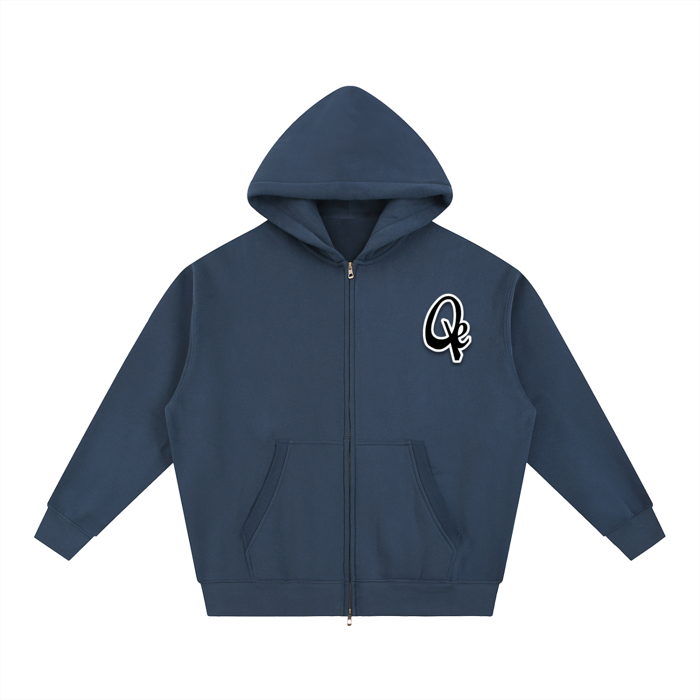 QE Essential Oversized Fleece Boxy Hoodie
