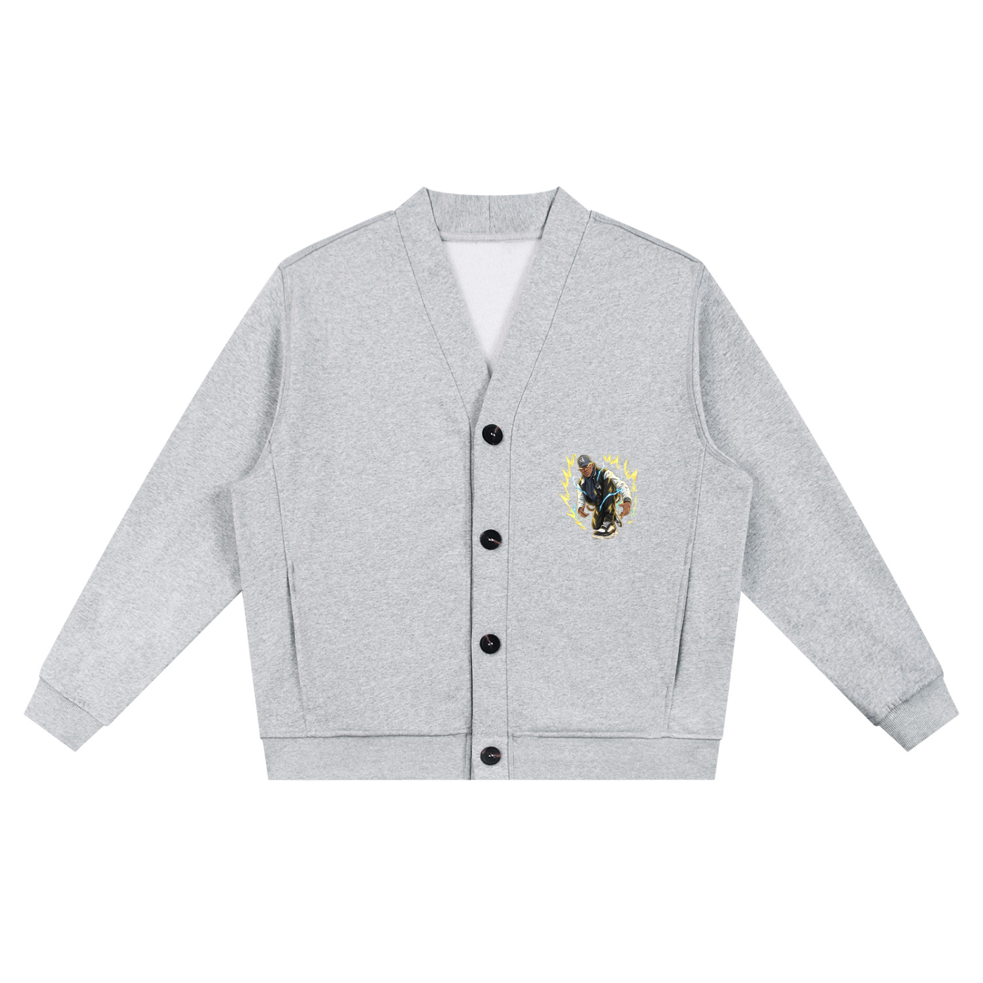 Equan Fury Essential Heavyweight Sweat Cardigan