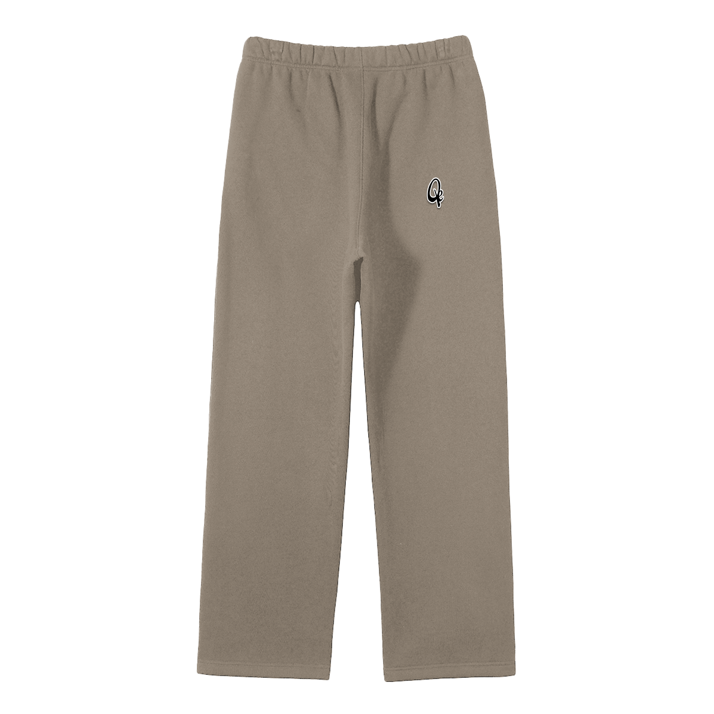 QE Unisex Solid Color Fleece Straight Leg Pants