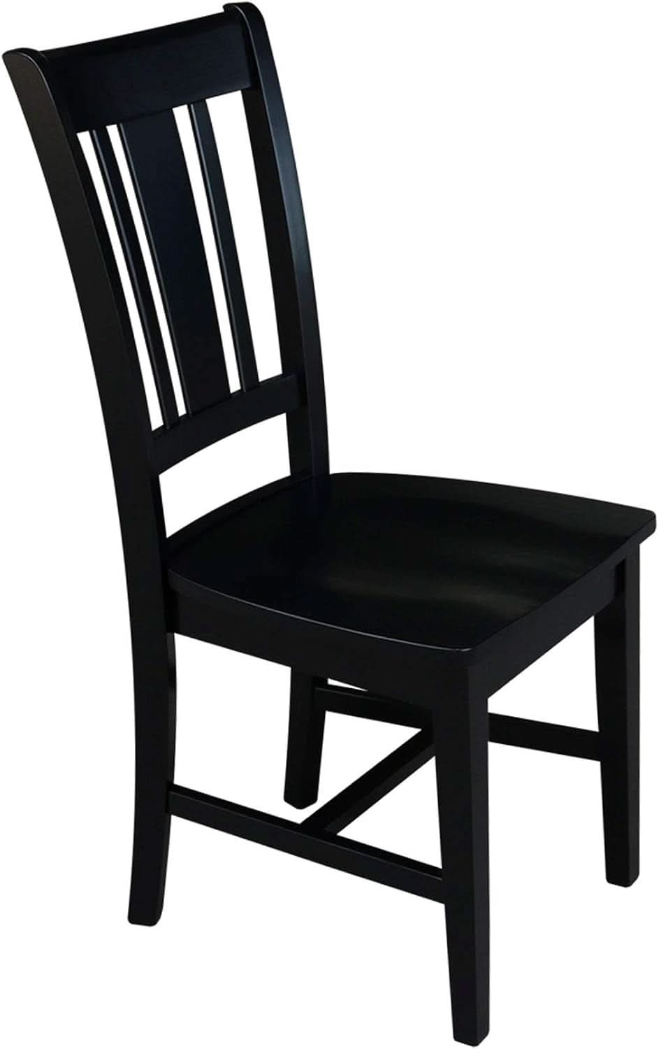 San Remo Splatback Dining Chairs Set Of Two, Black