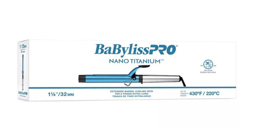 BaBylissPRO Iridescent Nano Titanium 1.25" Extended Barrel Curling Iron