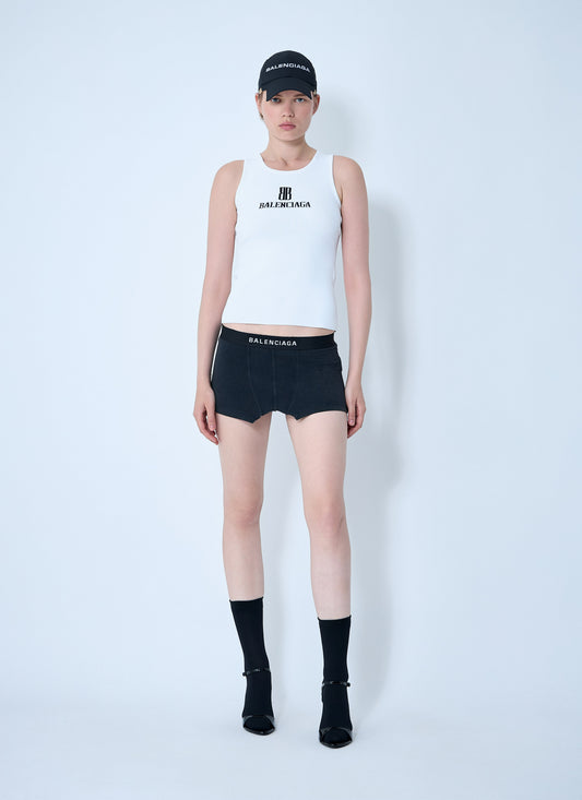 Balenciaga Women Cut-Off Brief Mini Skirt