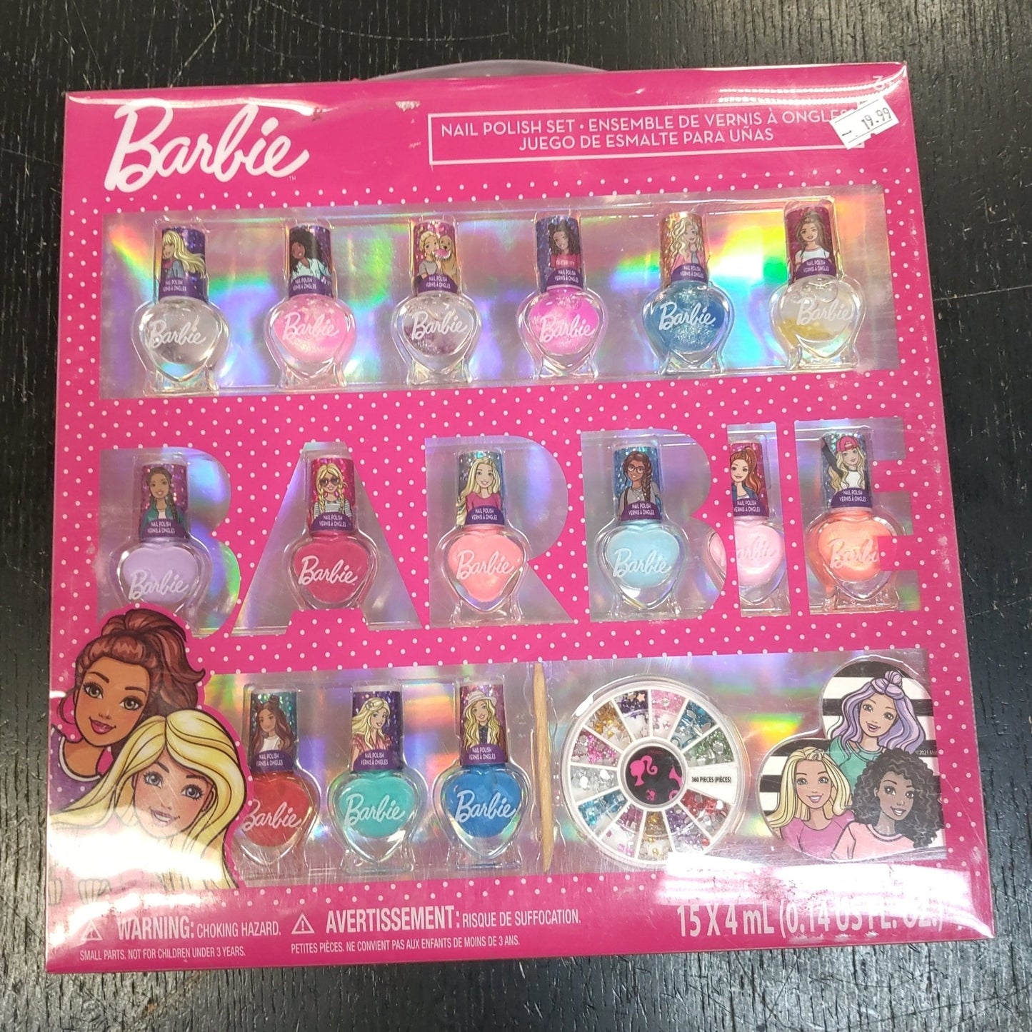 Barbie Nail Polish Set.  Age 3+