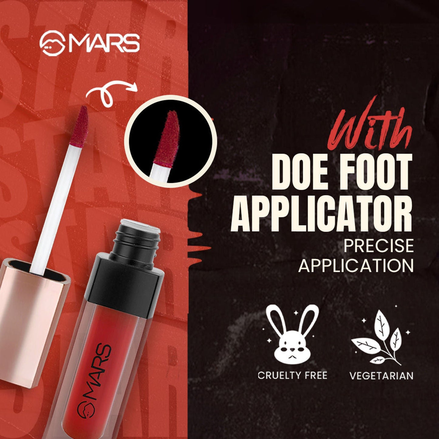 MARS Cosmetics Popstar Non Drying Liquid Mousse Lipstick - 15 Spinning Star