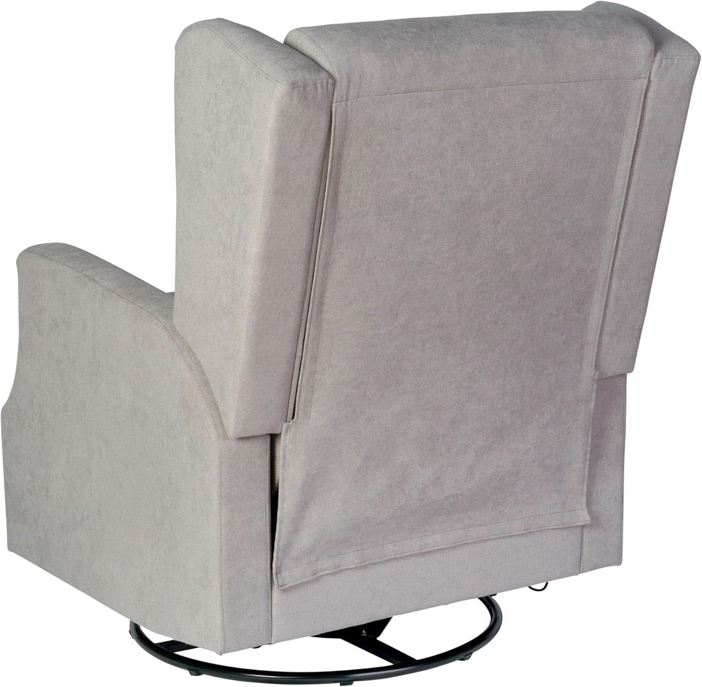 Omma Swivel Glider Rocking Recliner 360 Degree Swivel Light Gray