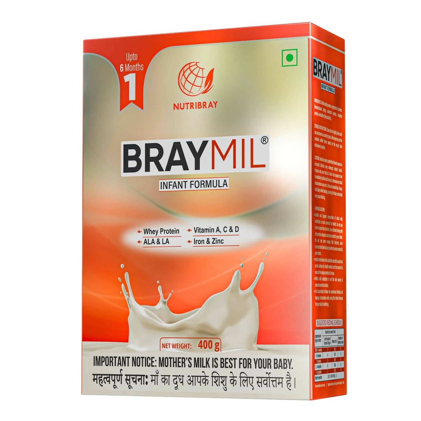 Braymil 1 Infant Formula Milk Powder (Upto 6 Months)
