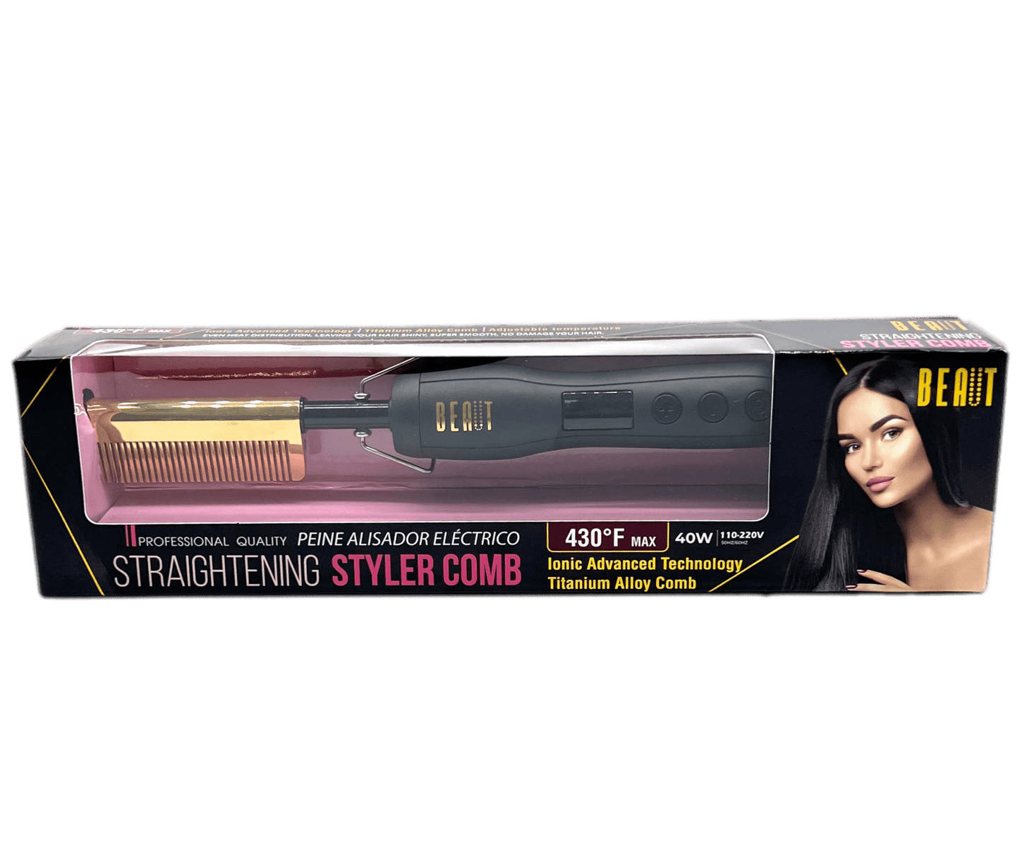 BEAUT  Straightening Styler Comb 430 °F max