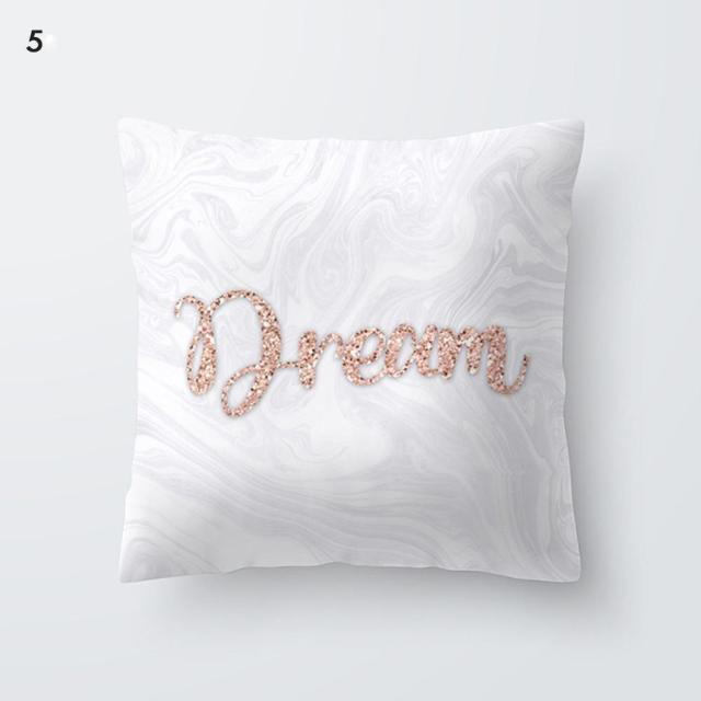 Beautiful Gold Print Pillow Cover Home Cotton Modern Decorative Pillowcase Gold Cushion Cases Decorative Cushions For Sofa Seat Covers Pillow Case