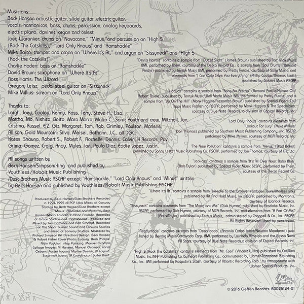 Odelay *LEVI CUT* (Vinyl) | Mint (M) Mint (M)