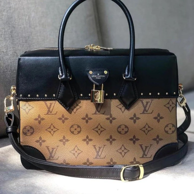 Black Adjustable Leather Strap for LV Speedy, Noe, Metis, Trevi, etc - Standard 3/4 inch (19mm) Wide