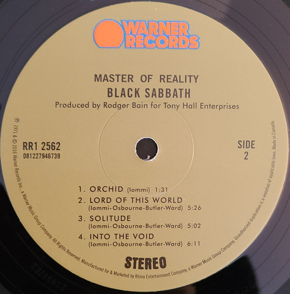 Master Of Reality (VINYL) | Mint (M) Mint (M)