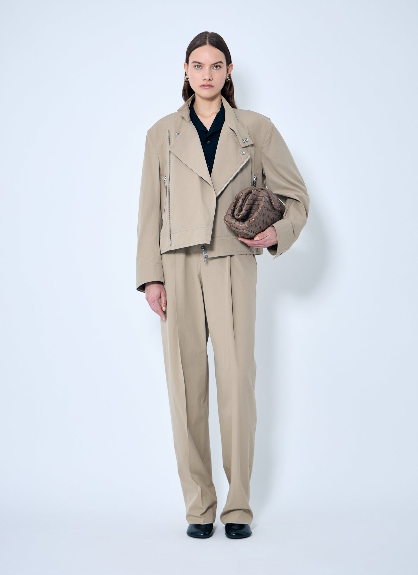 Bottega Veneta Women Compact Cotton Pants