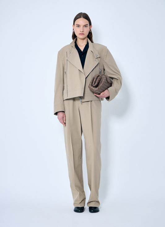 Bottega Veneta Women Compact Cotton Pants