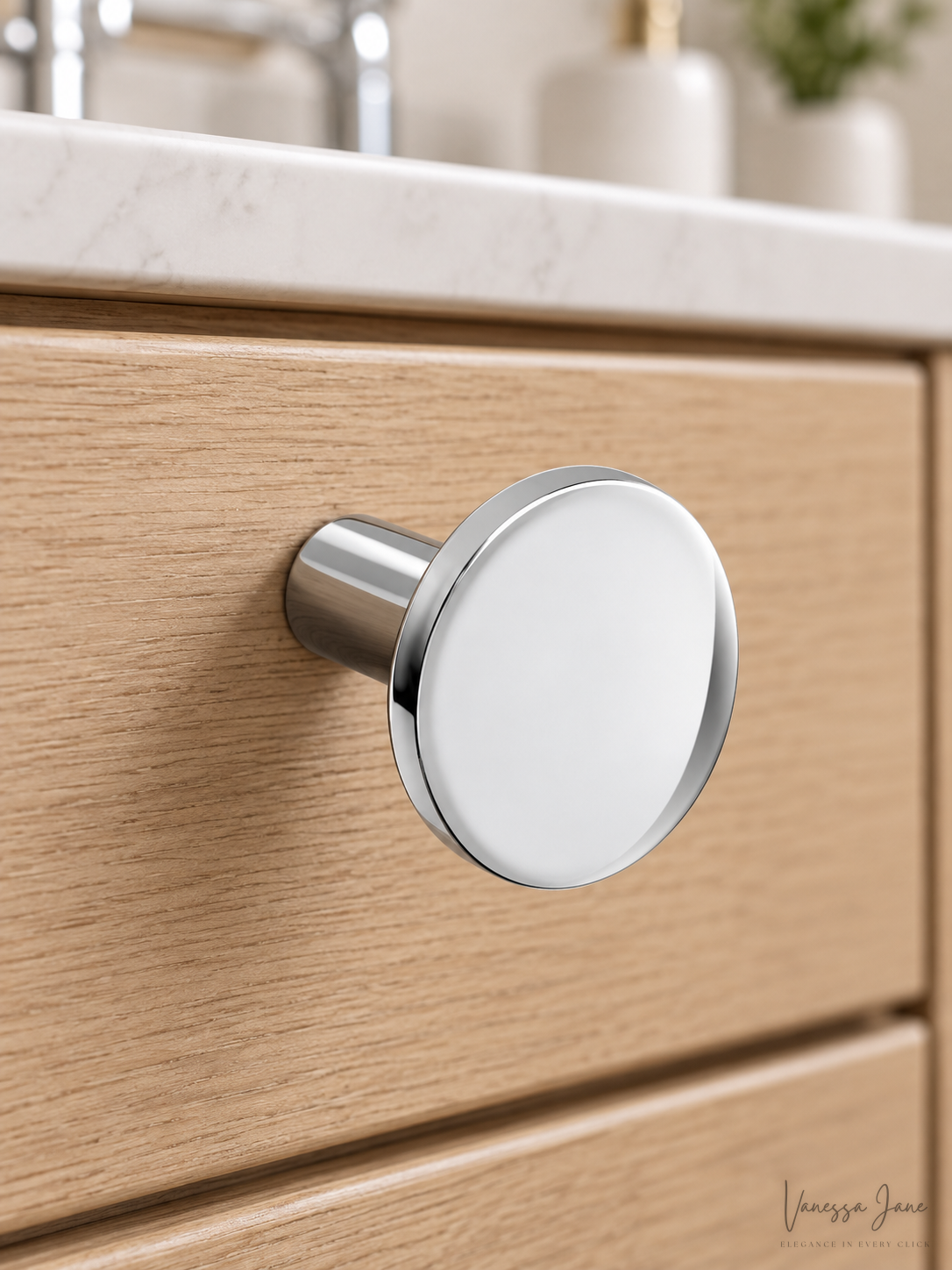 Kohler K-14484-CP Purist/Stillness Cabinet Knob Polished Chrome