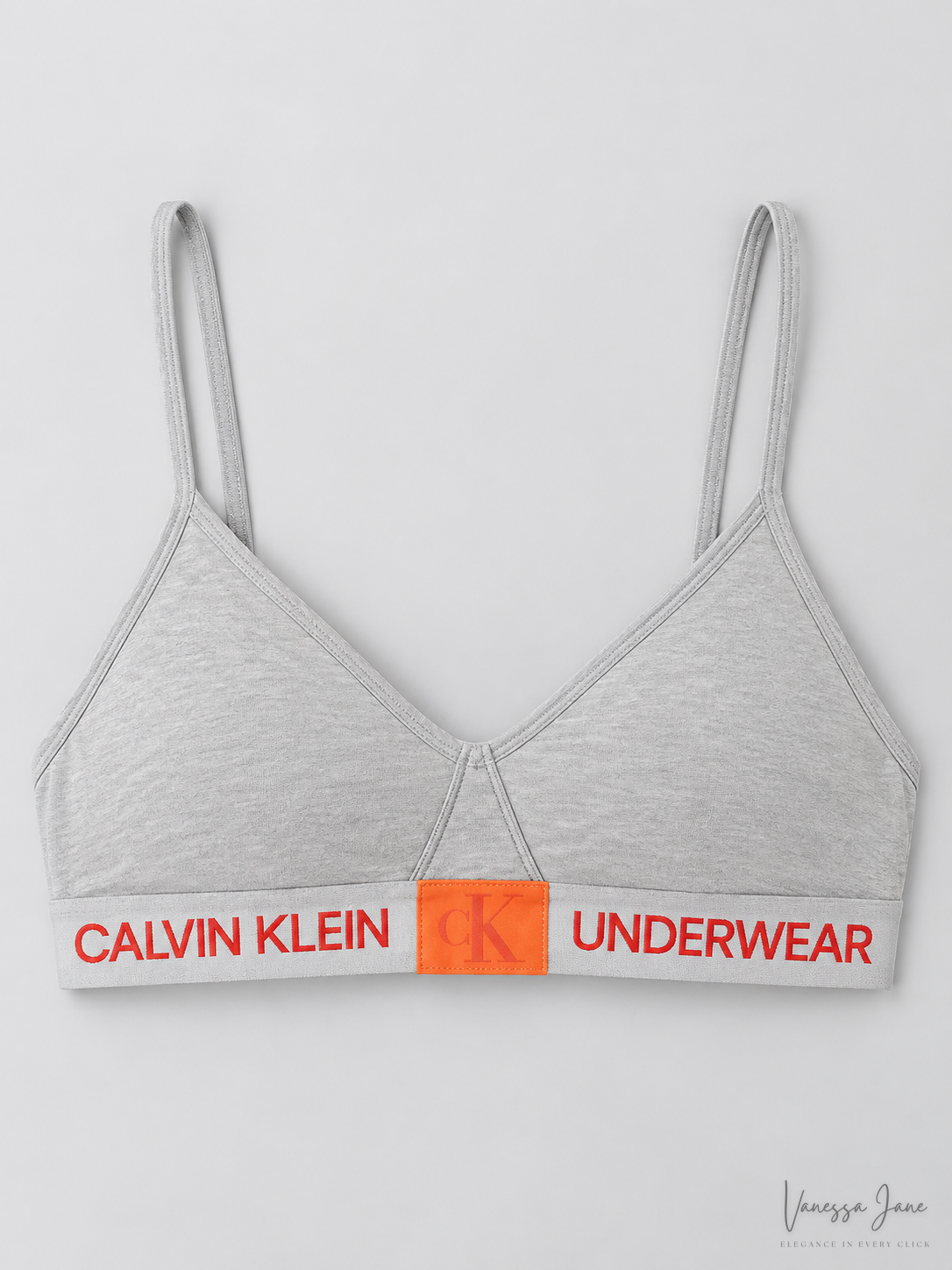 Calvin Klein Womens Monogram Unlined Triangle Bralette
