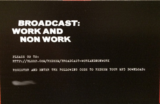 Work And Non Work (VINYL) | Mint (M) Mint (M)