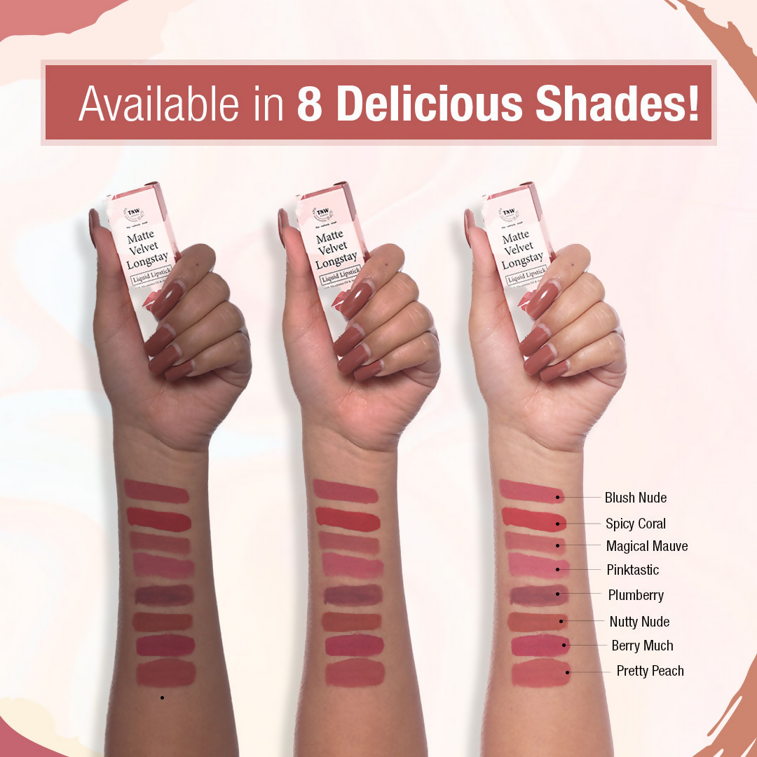 The Natural Wash Matte Velvet Longstay Liquid Mini Lipstick - 05 Plumberry