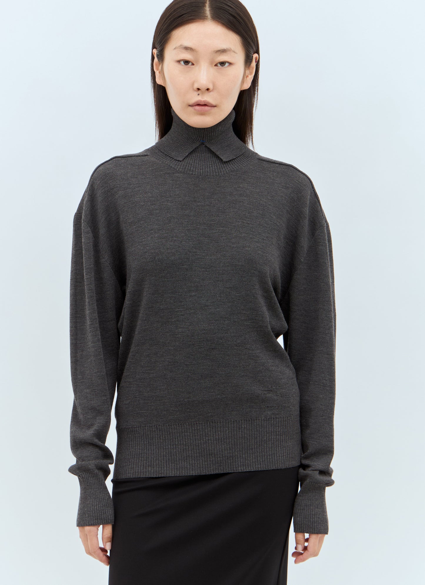 Burberry Women Wool High Neck Sweater