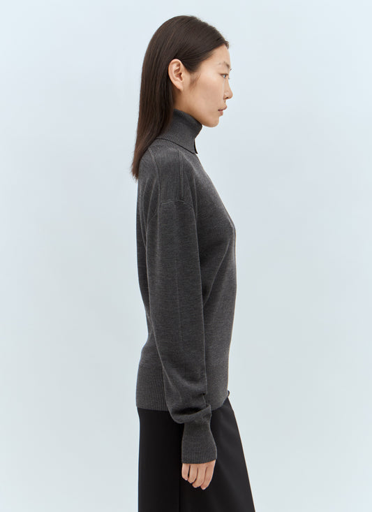 Burberry Women Wool High Neck Sweater