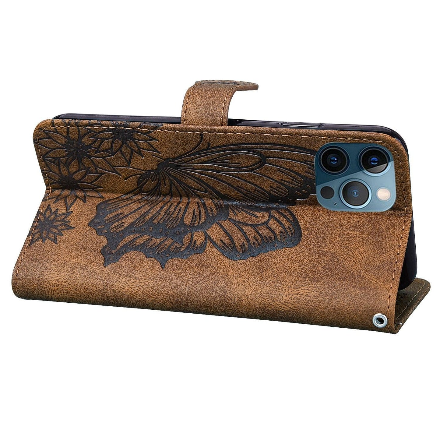 Butterfly Leather Flip Cover For Xiaomi Mi11 Redmi Note 9T 9 9A 9S 8 Pro 8A POCO X3 NFC M3 F3 10 Pro Lite Phone Wallet Book Case Retro Leather Flip Magnetic Mobile Phone Case