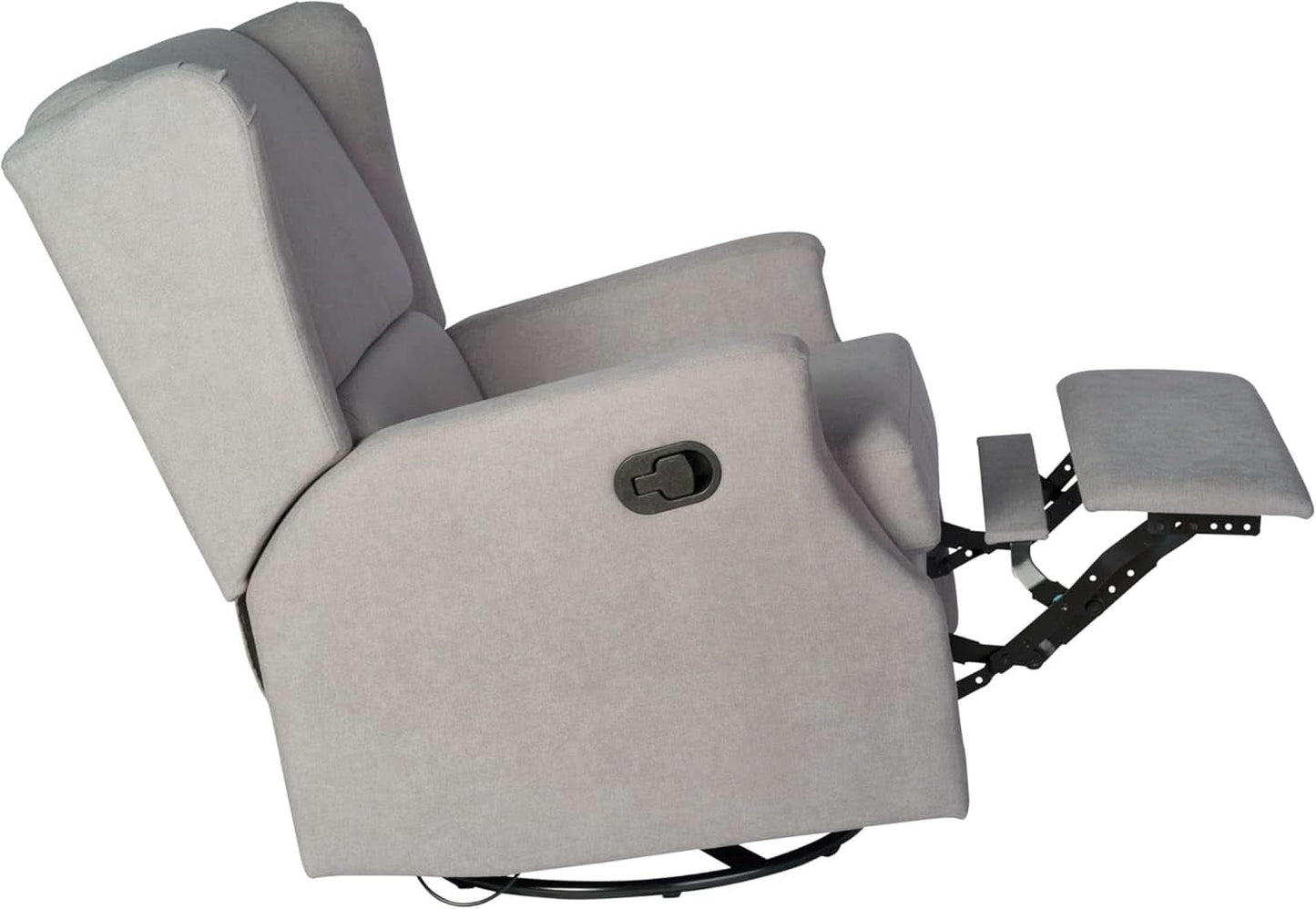 Omma Swivel Glider Rocking Recliner 360 Degree Swivel Light Gray
