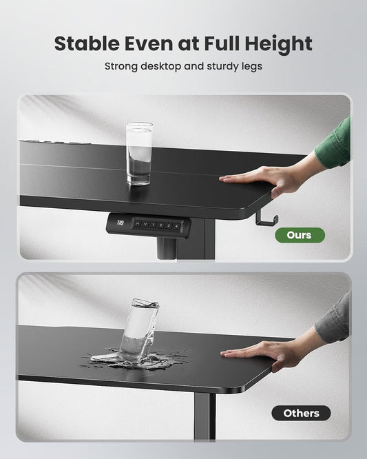 Electric Adjustable Standing Desk 48x24 With Memory Presets