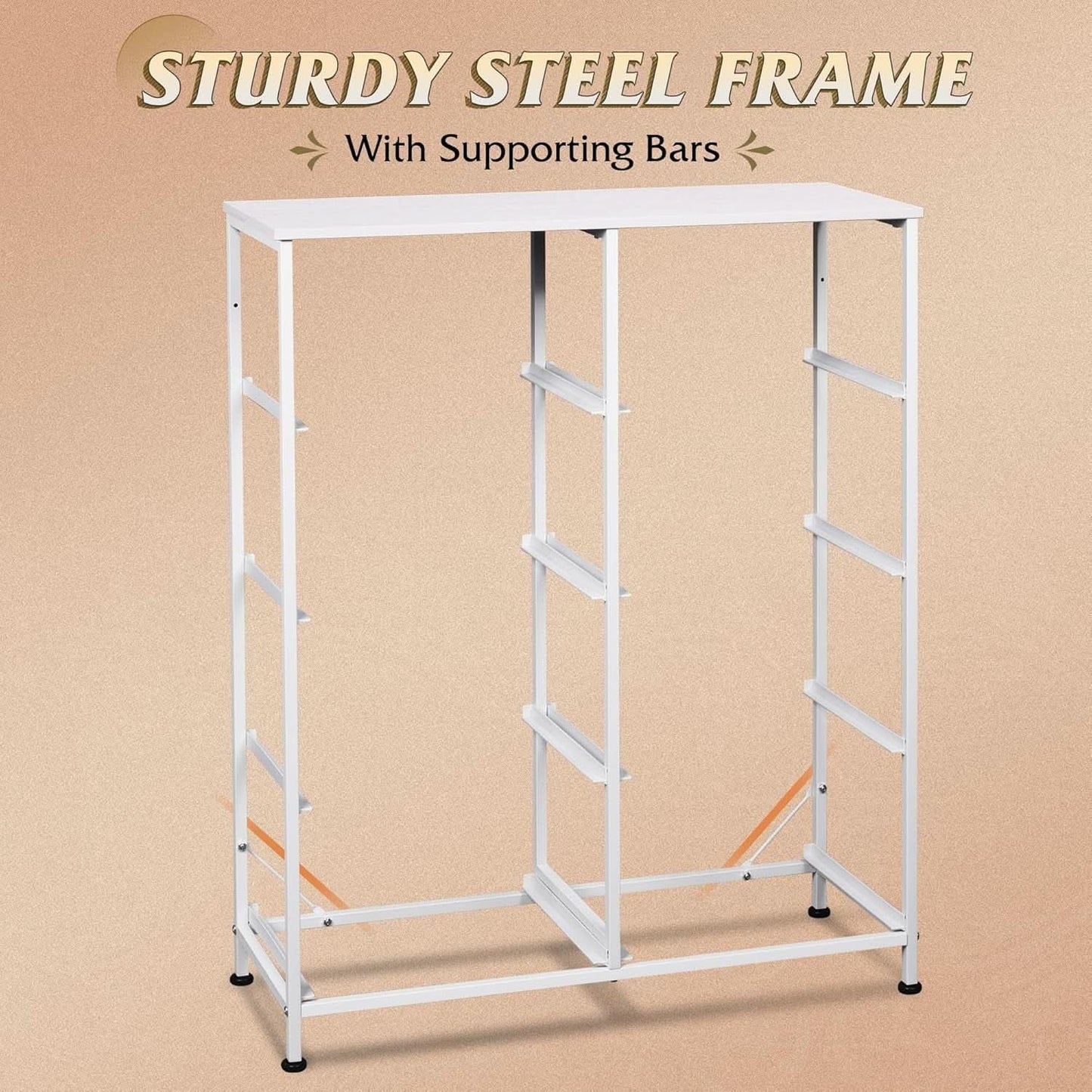 Fabric Dresser For Bedroom Tall White Modern Storage Unit