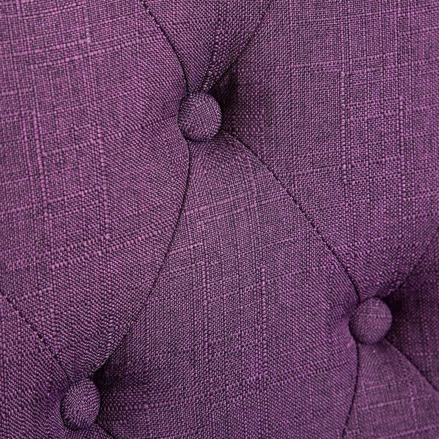 Solid Wood Purple Tufted Parsons Dining Chair Set of 2