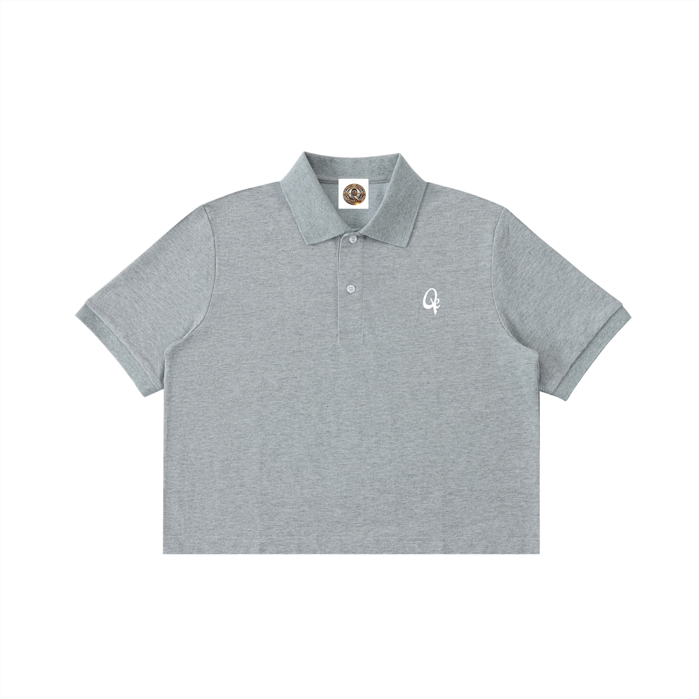 QE Women Essential Cropped Polo Shirt