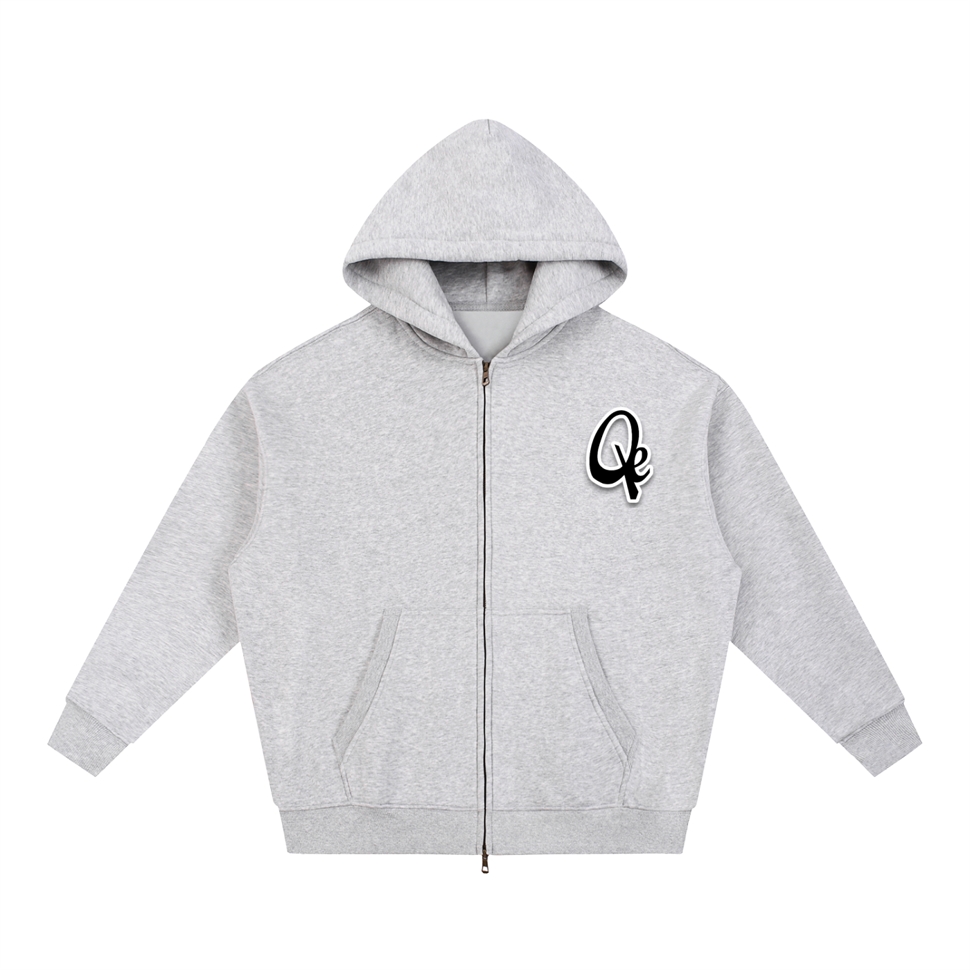 QE Essential Oversized Fleece Boxy Hoodie