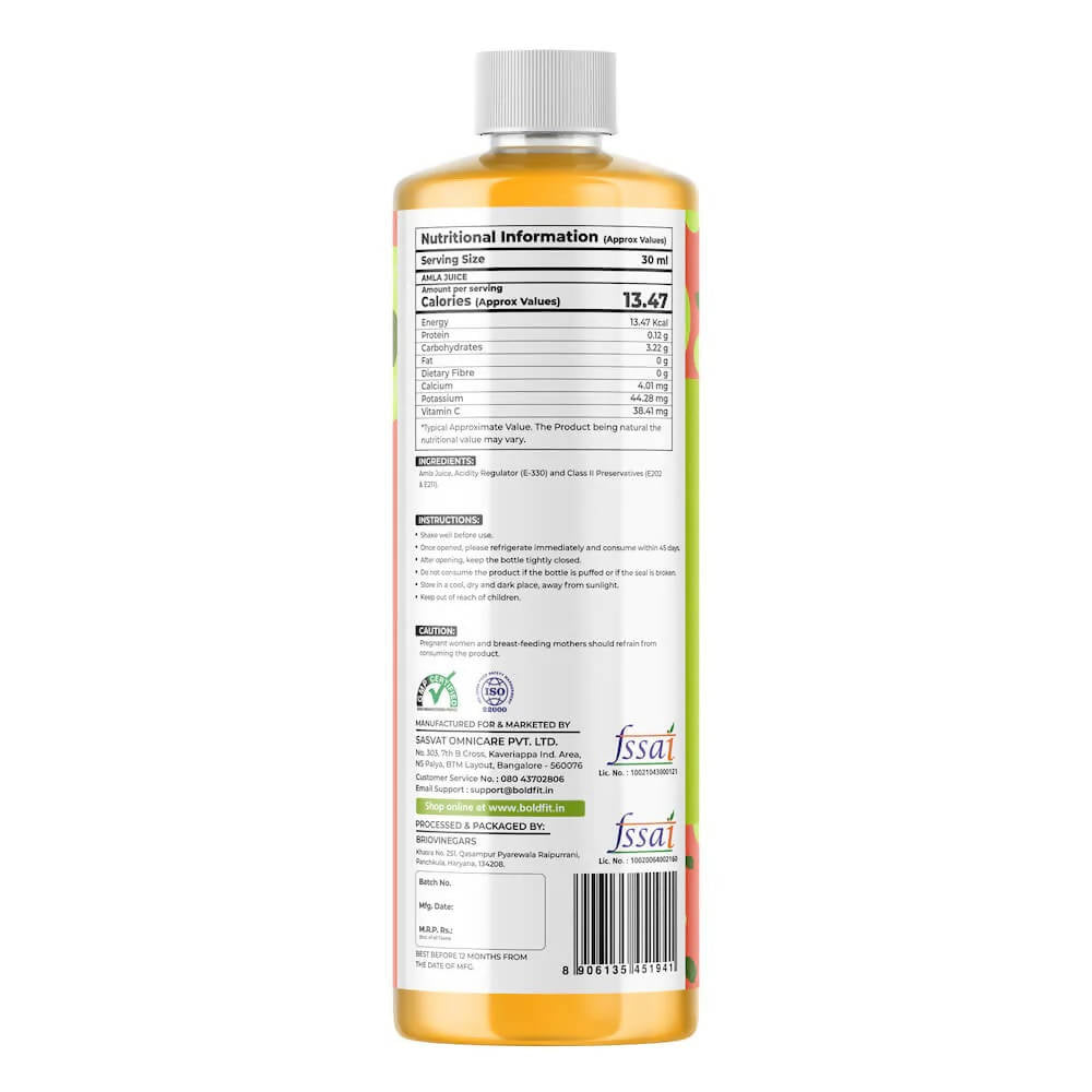 Boldveda Cold Pressed Amla Juice
