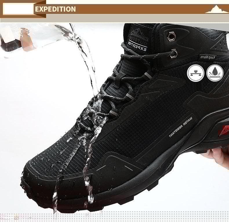 Camouflage Hiking Strong Breathable Non-slip Shoes Outdoor Men's Sports Shoes Waterproof Air Circulation Insole Ankle Support Non-Slip Lightweight For Outdoor Trekking Walking Shoes