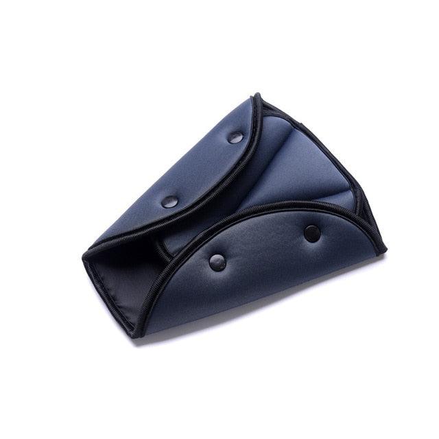 Car Safe Seat Belt Cover Soft Adjustable Children Safety Belt Fixer Triangle Anti-ledge For Child Neck Protection Belts Seat Belt Adjuster and Pillow with Clip for Kids Travel Neck Support Headrest Seatbelt