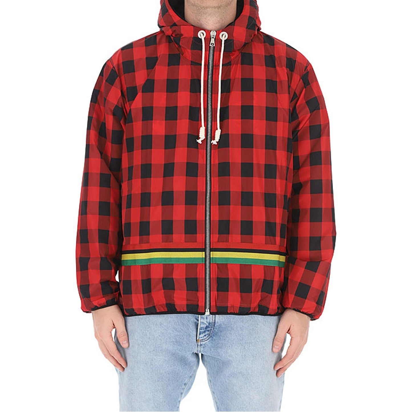 Palm Angels Checked  Windbreaker Jacket Men