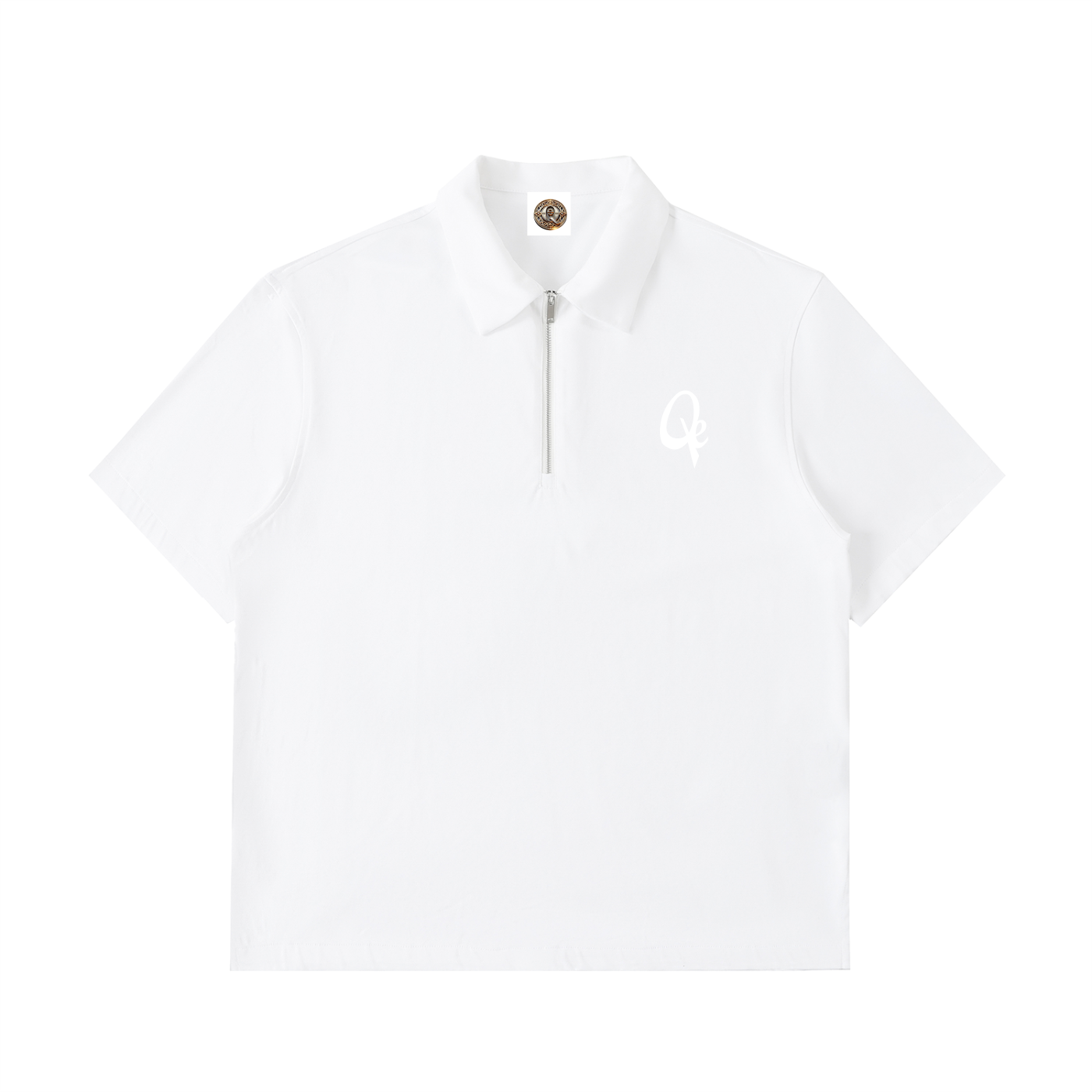 QE Half-Zip Cotton Polo Shirt
