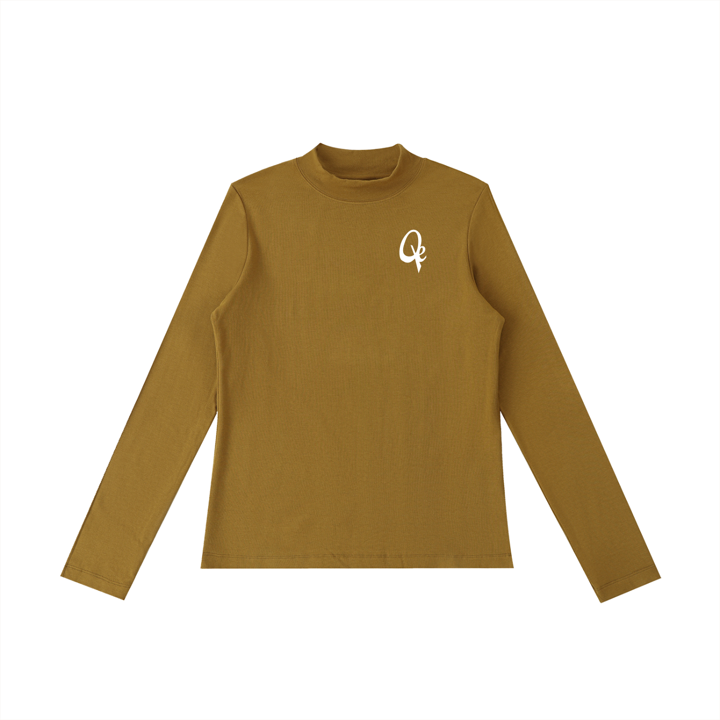 QE Essential Mock Neck Long Sleeve T-Shirt