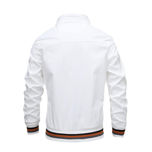 Classic Fashion Men’s Windbreaker Jackets Casual Jacket Men Outdoor Sports Spring Autumn Solid Color Jacket Stylish Jackets Men Jacket Lightweight Casual Slim Fit Jacket
