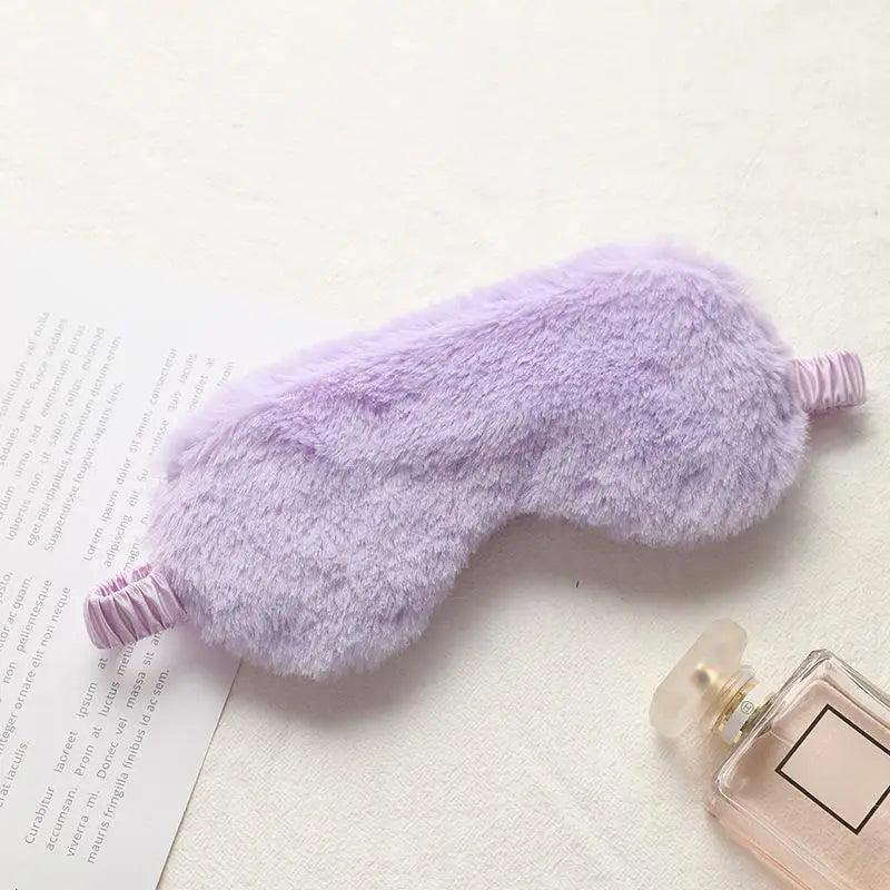 Comfortable  Sleeping Mask Sleeping Blindfold Soft Plush Eye Masks Cute Plush Mask Eye Patch Excellent Gift For Travelers