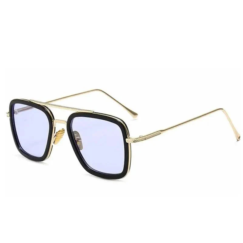 Cool Glasses Modern  Elegant Cosplay Vintage Retro  Sunglasses Vintage Aviator Square Sunglasses for Men Gold Frame Retro  Classic Sunglasses