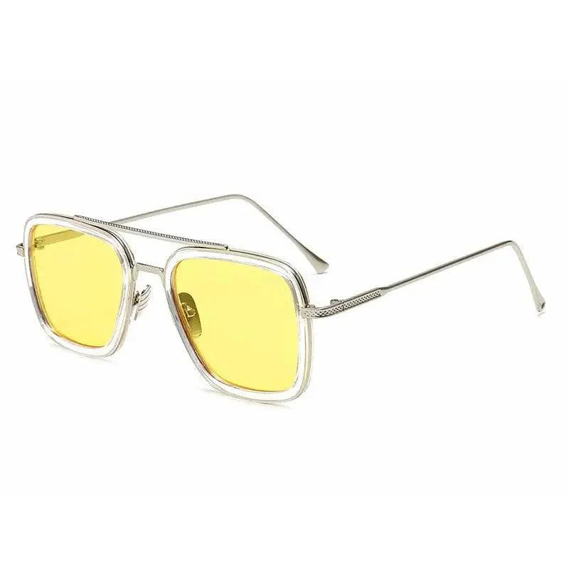 Cool Glasses Modern  Elegant Cosplay Vintage Retro  Sunglasses Vintage Aviator Square Sunglasses for Men Gold Frame Retro  Classic Sunglasses