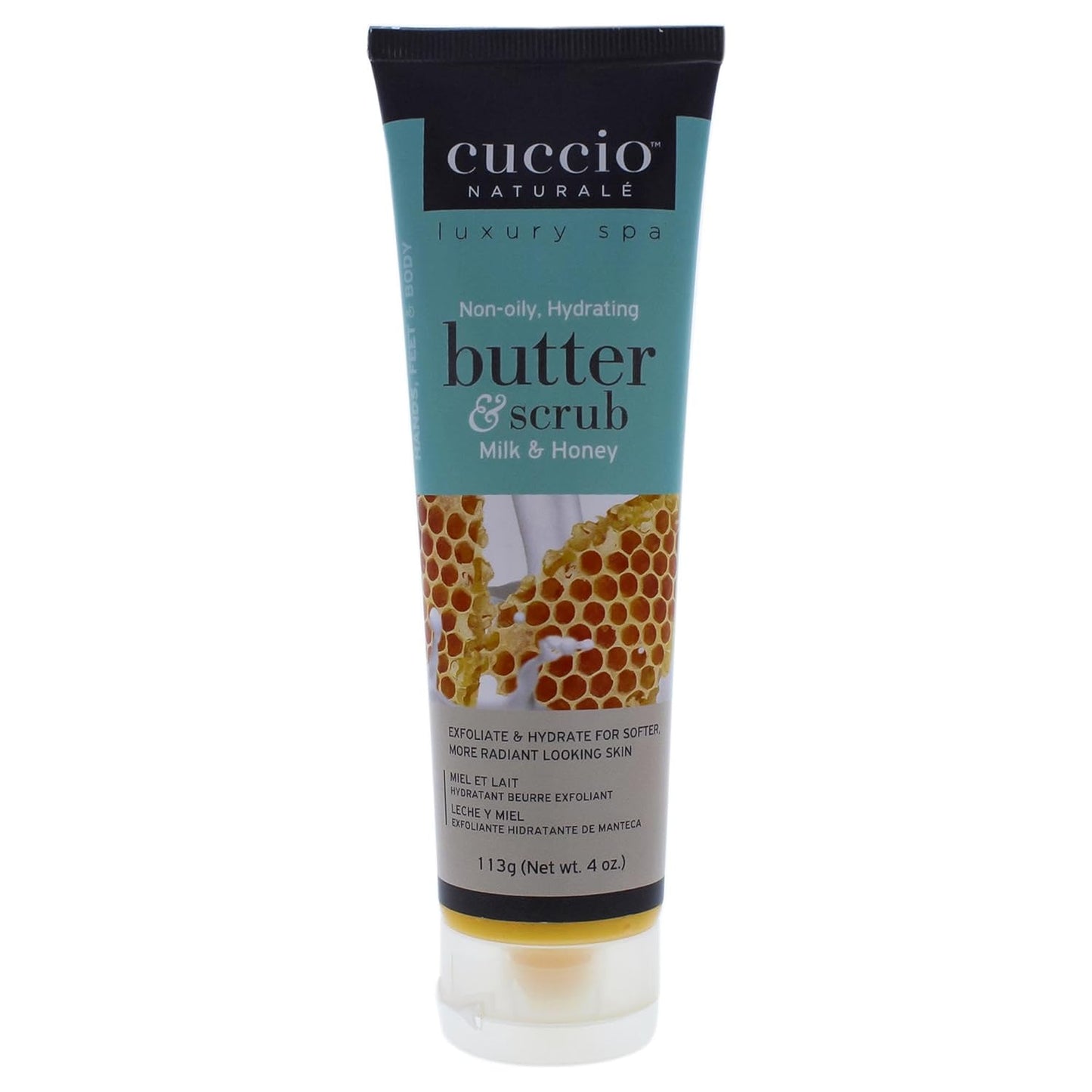 Cuccio Naturale Butter Scrub - Exfoliates And Hydrates - 4 Oz