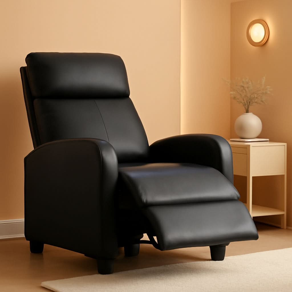 Modern Recliner Sofa With Easy Recline For Living Room