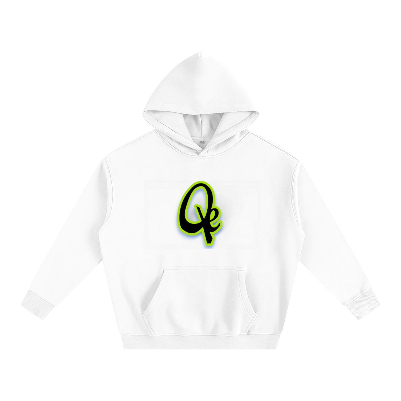 QE Neon Oversize Fleeced Hoodie