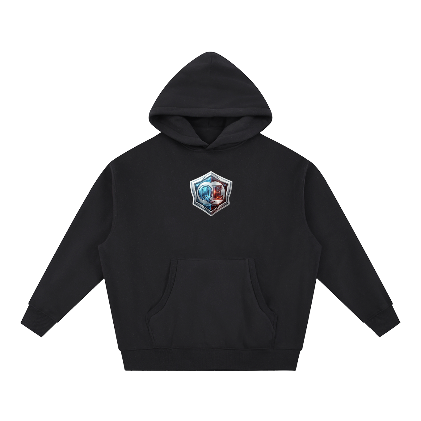 QE Shield Essential Oversized Boxy Fit Fleece Hoodie