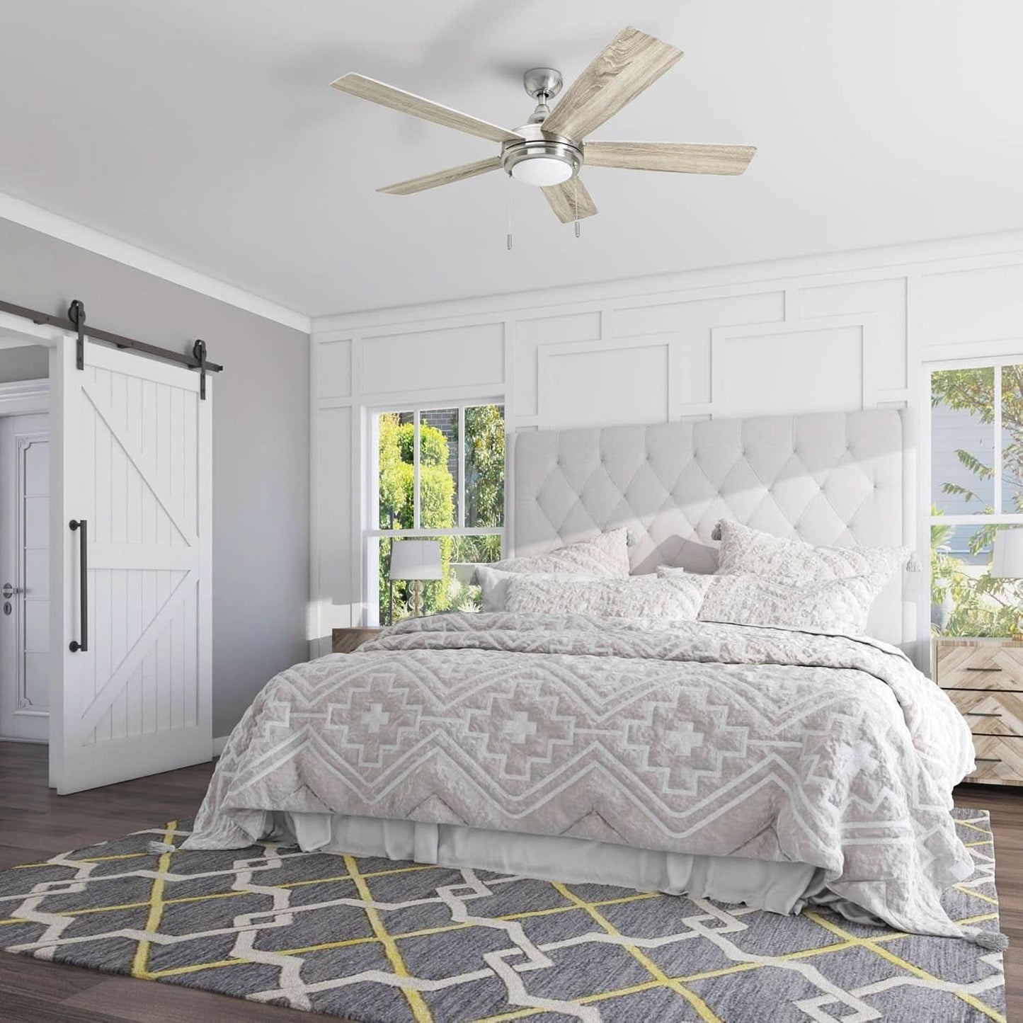 Ventnor 52 Inch Indoor Ceiling Fan LED Light For Rooms