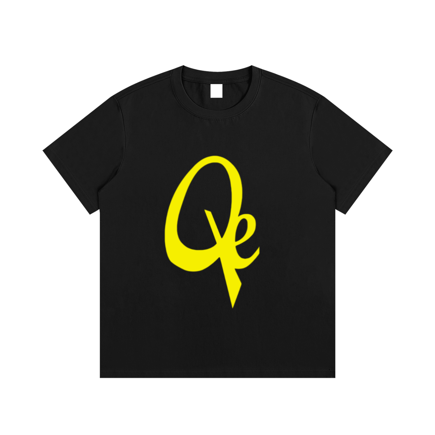 QE Yellow Logo Essential Cotton T-Shirt